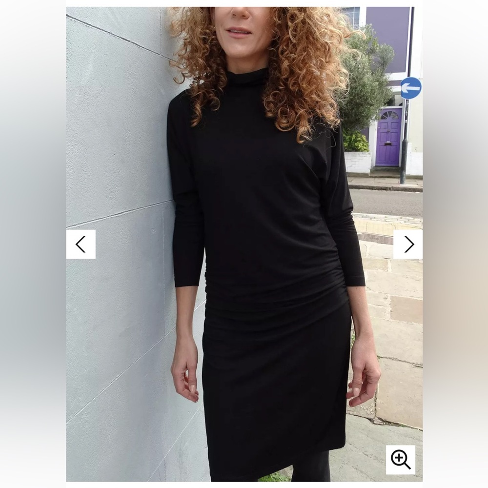 BAUKJEN KELLY ECOVERO DRESS NEW WITH TAGS US14/UK18 BLACK LIKE MM LAFLEUR
